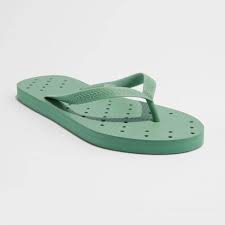 Photo 1 of Flip Flops Green shower shoes womens size 12-13