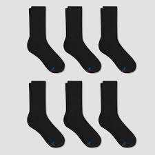 Photo 1 of Men's Hanes Premium Performance Cushioned Crew Socks 6pk 6-12
