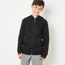 Photo 1 of Boys' Fleece Zip-Up Hoodie - Cat & Jack color black size small 
