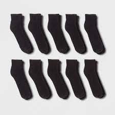 Photo 1 of Men's Antimicrobial Resistant Quarter Athletic Socks 10pk - Goodfellow & Co size 6-12