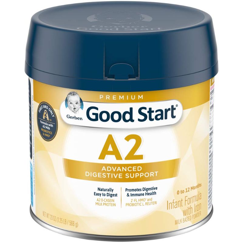 Photo 1 of Gerber Good Start, Infant Formula A2 Milk (HMO), Non-GMO Powder, Stage 1, 20 Ounce Expires November 21 2021
