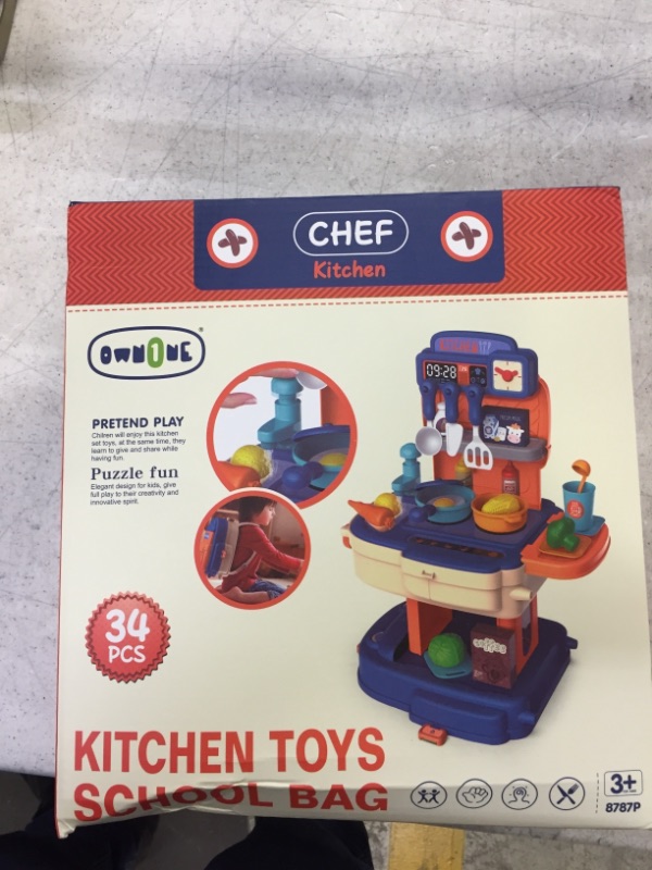 Photo 1 of 2 in 1 kids bag and kitchen set 