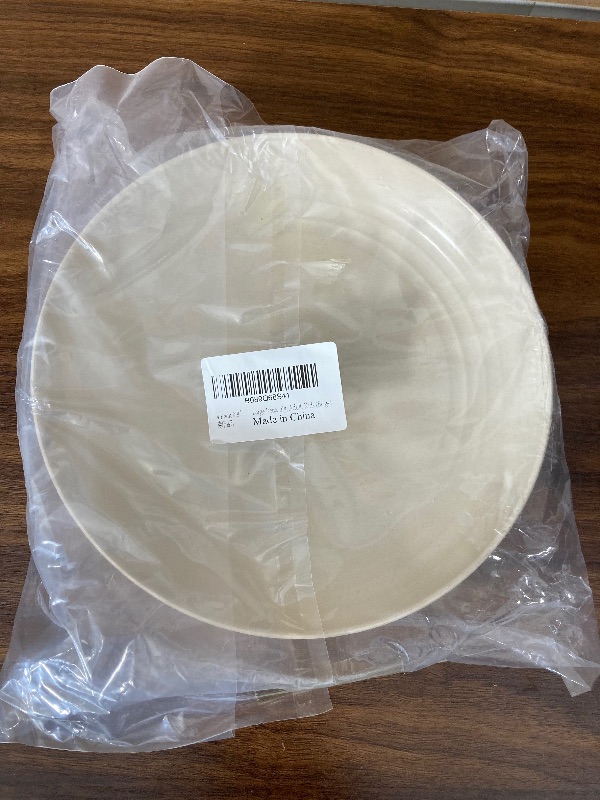 Photo 2 of 4 Pack 8.8’’ Large Reusable Dishwasher Safe Wheat Straw Plates