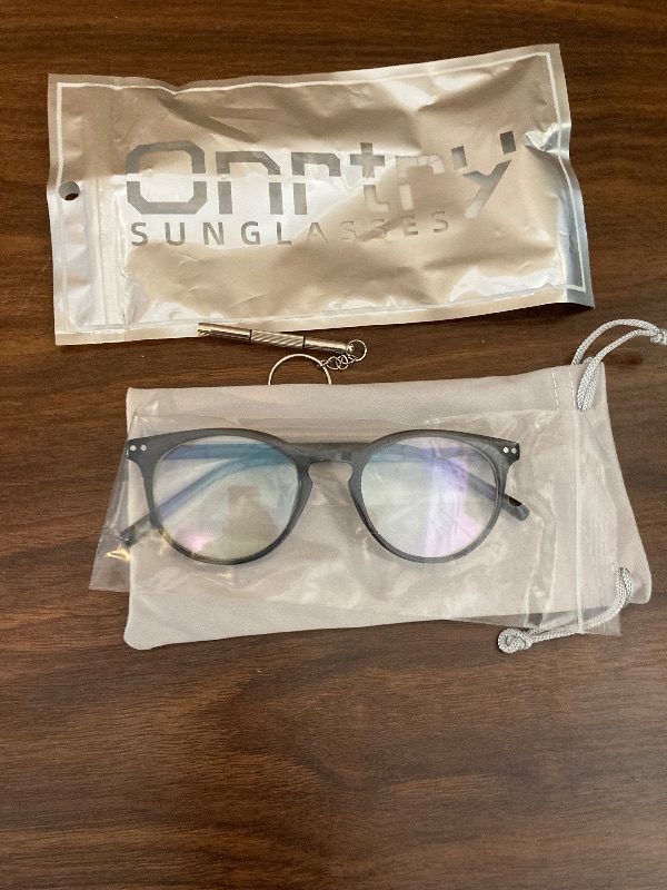 Photo 1 of Non Prescription Clear Lens Round Glasses for Women Men Retro Rim Eyewear Frame