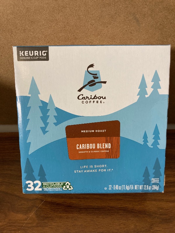 Photo 2 of Caribou Coffee Caribou Blend Keurig K-Cup Coffee Pods - Medium Roast - 32ct
Best By 07 JUL 2022