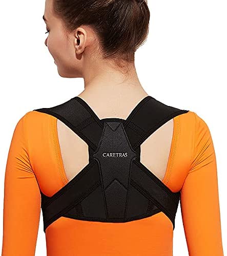 Photo 1 of Posture Corrector for Women and Men, Caretras Adjustable Upper Back Brace for Clavicle Support and Providing Pain Relief from Neck, Shoulder, and Upright Back L(31"-39")