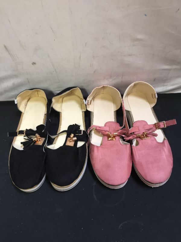 Photo 1 of WOMENS TWO PACK OF PINK - BLACK SANDALS  SIZE 7 