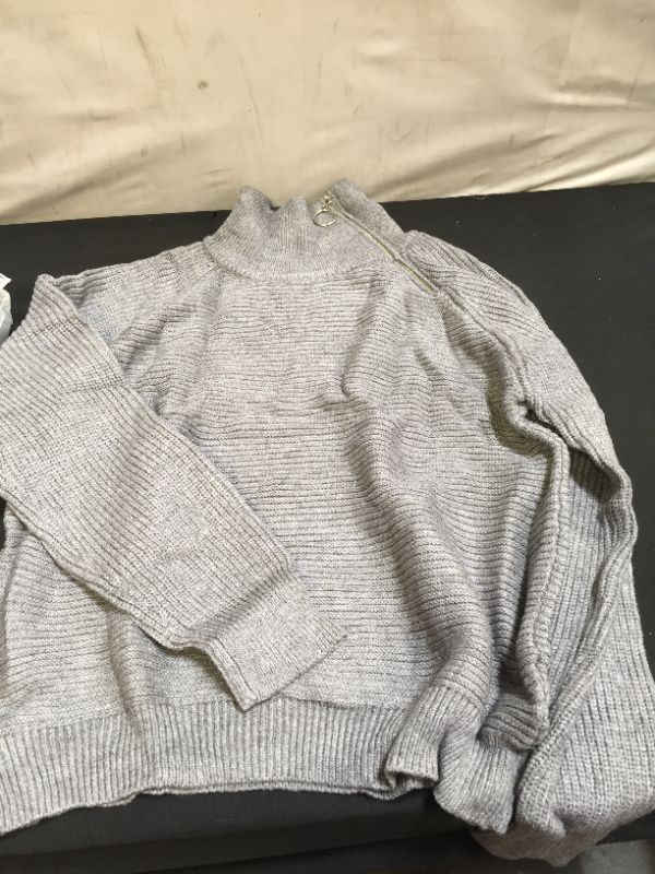 Photo 1 of BTFBM GREY ZIPPED SWEATER SIZE SMALL ---PK OF 2 