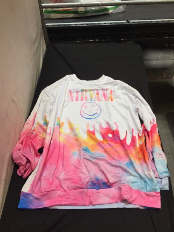 Photo 1 of Generic White Nirvana Long Sleeve Shirt. Large