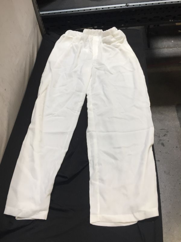 Photo 1 of Generic White Stretch Waist Pants. 2XL