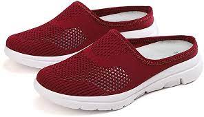 Photo 1 of BIFINI Womens Backless Sneakers Mesh Slip-on Mule Shoes Breathable Slippers. Size 8
