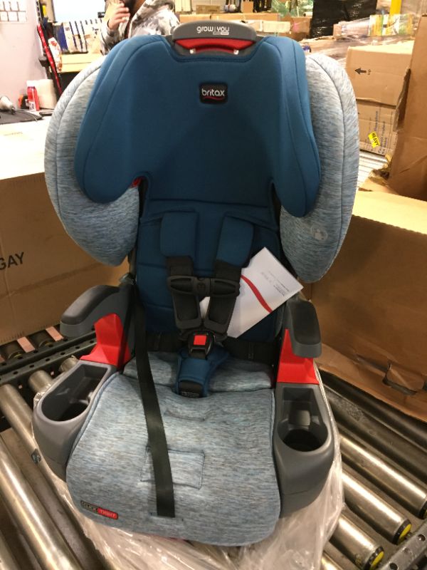 Photo 3 of Britax Grow with You ClickTight Plus Harness-2-Booster Car Seat, Otto Safewash Fabric
