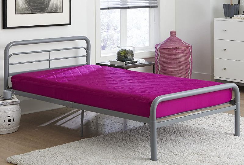 Photo 1 of DHP 6 Inch Quilted Mattress, Full, pink
