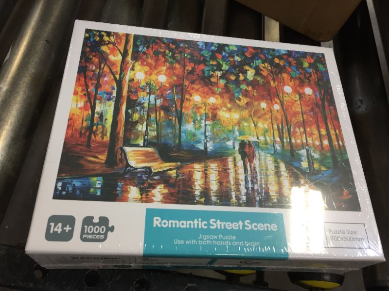 Photo 2 of Mini Jigsaw Puzzle, 1000 Pieces Puzzle for Kids Adult Romantic Street Scene Mini Jigsaw Puzzle Toy
