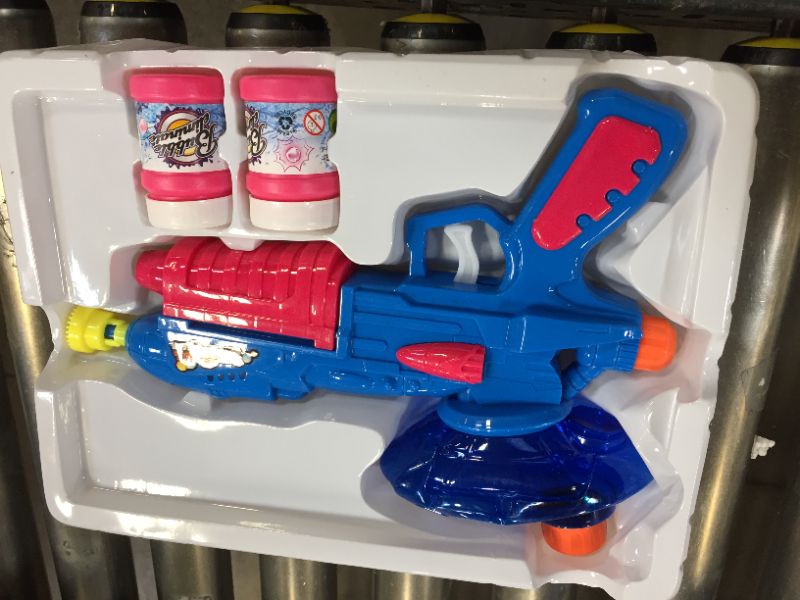 Photo 2 of 2-in-1 Pump Action Water Gun & Bubble Shooter
