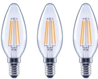 Photo 1 of 40-Watt Equivalent B11 Candle Dimmable ENERGY STAR Clear Glass Filament LED Vintage Edison Light Bulb Soft White(3-Pack)
4ct