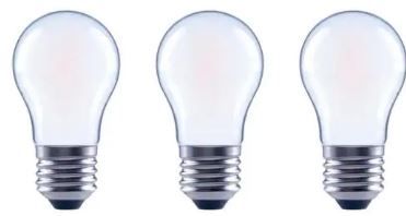 Photo 1 of 60-Watt Equivalent A15 Dimmable Frosted Glass Filament LED Vintage Edison Light Bulb Bright White (3-Pack)
