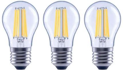 Photo 1 of 60-Watt Equivalent A15 Dimmable Appliance Fan Clear Glass Filament LED Vintage Edison Light Bulb Daylight (3-Pack)

