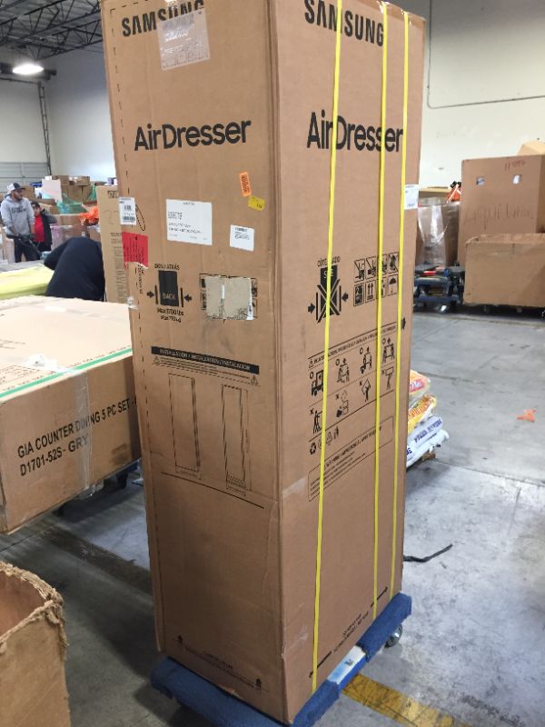 Photo 2 of OUT OF BOX NEW SAMSUNG AirDresser | Cabinet Steamer for Clothes and Garments | Vertical Dresser that Deodorizes, Sanitizes, and Relaxes Wrinkles with Steam and Heat