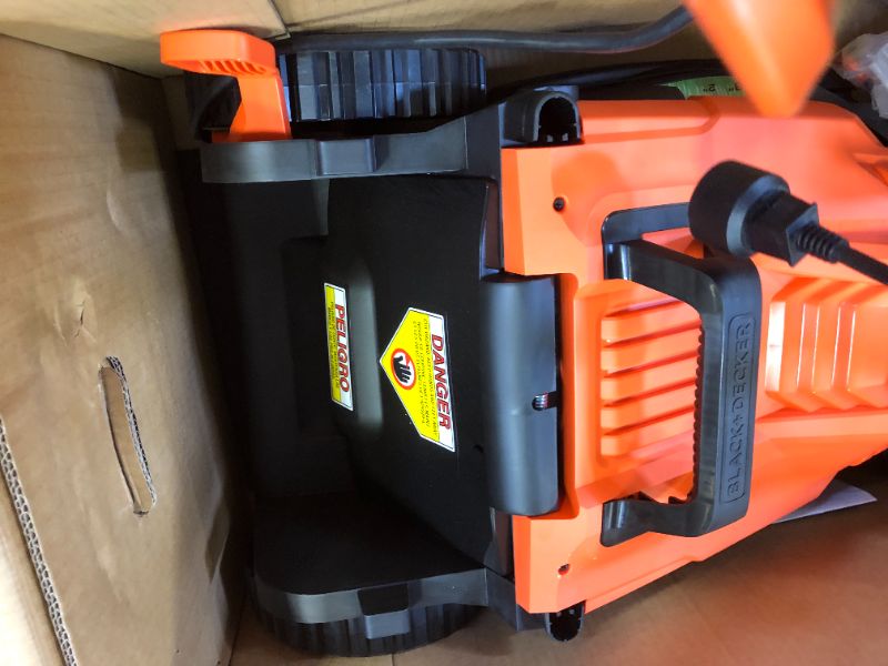 Photo 1 of BLACK+DECKER Electric Lawn Mower with Bike Handle
