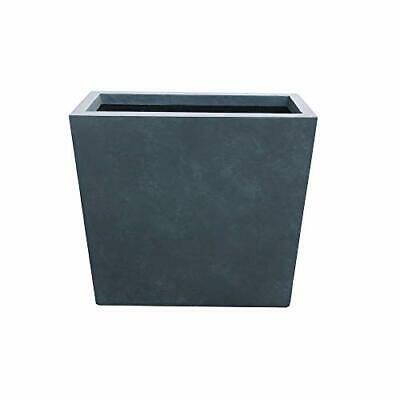 Photo 1 of 26.8" Kante Lightweight Concrete Modern Long & High Rectangular Planter Charcoal - Rosemead Home & Garden, Inc.