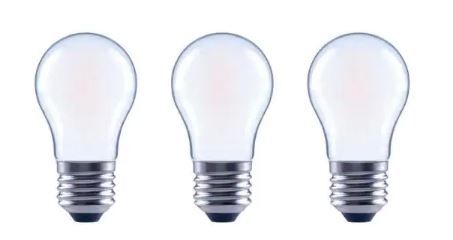 Photo 1 of 40-Watt Equivalent A15 Dimmable ENERGY STAR Frosted Glass Deco Filament LED Vintage Edison Light Bulb Soft White(3-Pack) 4 BOXES (12 pk)
