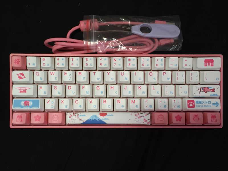 Photo 2 of AKKO 3108 V2 108 Key PBT Keycap Akko Pink Switch Type-C Wired Mechanical Gaming Keyboard (Cherry Blue Switch)
