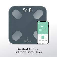 Photo 1 of FitTrack Dara Smart BMI Digital Scale - Measure Weight and Body Fat - Most Accurate Bluetooth Glass Bathroom Scale
