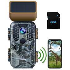 Photo 1 of Campark WiFi Trail Camera 4K Bluetooth Deer Hunting Game Camera with Solar Panels 30MP Wide Angle Waterproof Night Vision Wildlife Cam
