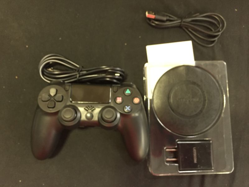 Photo 1 of Doubleshock 4 Wired Controller and LETSCOM Wireless Charger