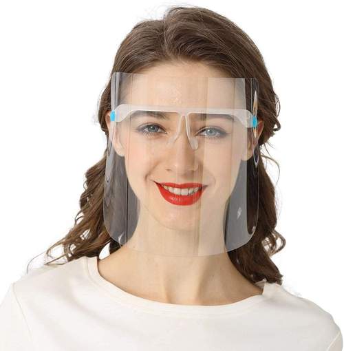 Photo 1 of Anti-Fog And Scratch-Resistant Transparent Face Shield 10 Pack