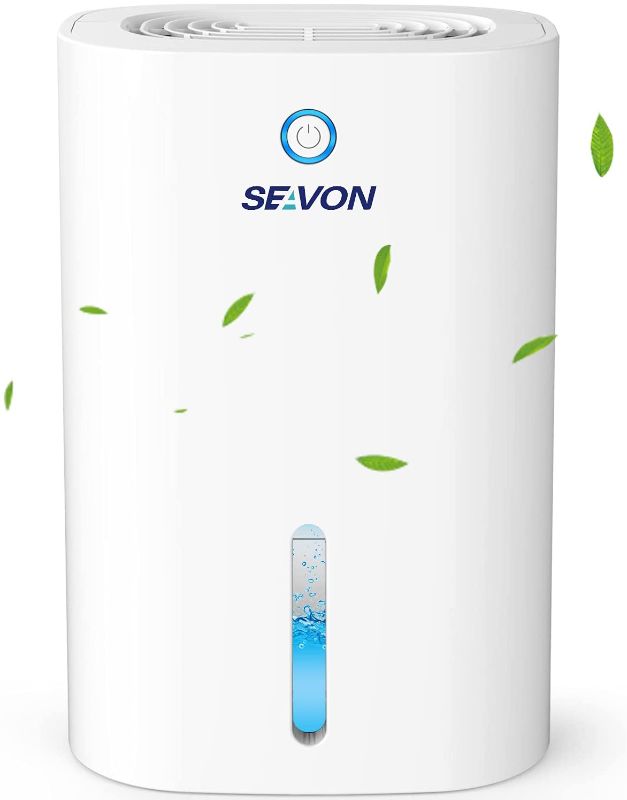 Photo 1 of SEAVON Dehumidifier for 2200 Cubic Feet(240 sq ft), Portable, Quiet and Small Dehumidifiers for Home, Basements, Bedroom, Bathroom, Garage, Wardrobe Closet, Kitchen, Office, RV
