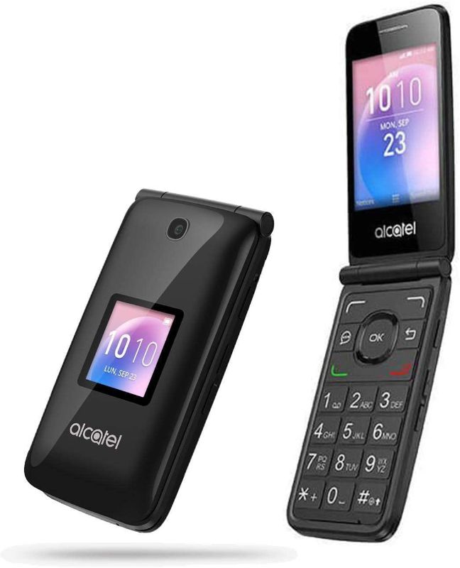 Photo 1 of Alcatel GO FLIP 4044 4G LTE (Unlocked for All Carriers) Flip Phone for Seniors Big Buttons Easy to Use - Black
