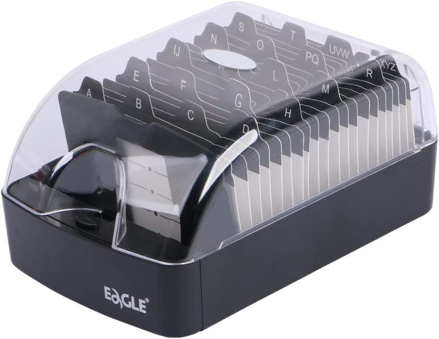 Photo 1 of Eagle Business Card Holder Case Box Plastic Push-Button Storage up to 350 Cards
