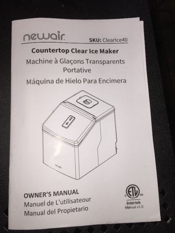 Photo 1 of NEWAIR ICE MAKER 