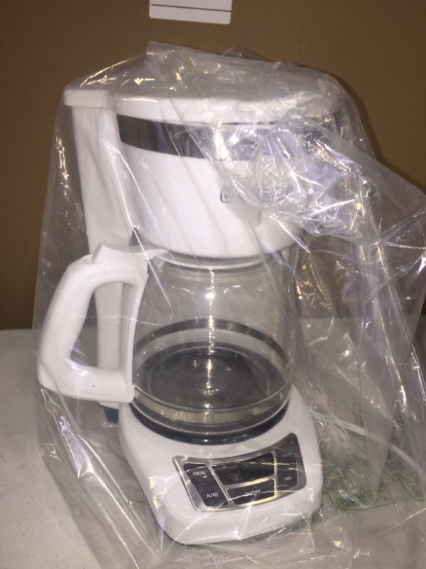 Photo 2 of Black+Decker CM1160W-1 CM1160W 12-Cup Programmable Coffeemaker, White/Stainless Steel