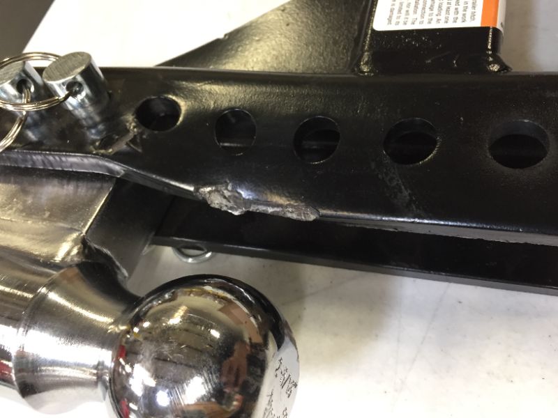 Photo 3 of Maxxhaul Black/Chrome Adjustable Dual Ball Mount 70380 sold for parts 