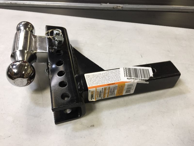 Photo 2 of Maxxhaul Black/Chrome Adjustable Dual Ball Mount 70380 sold for parts 