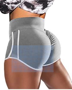 Photo 1 of Gafeng Women's Scrunch Butt Shorts Booty Lifting Ruched High Waist Workout Yoga Running Short Leggings
size M
