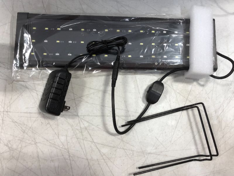 Photo 1 of SHUPAT Full Spectrum Aquarium Light, with Aluminum Alloy Shell Extendable Brackets Fish Tank Light, White Blue Red Combine LEDs, for Freshwater Plants