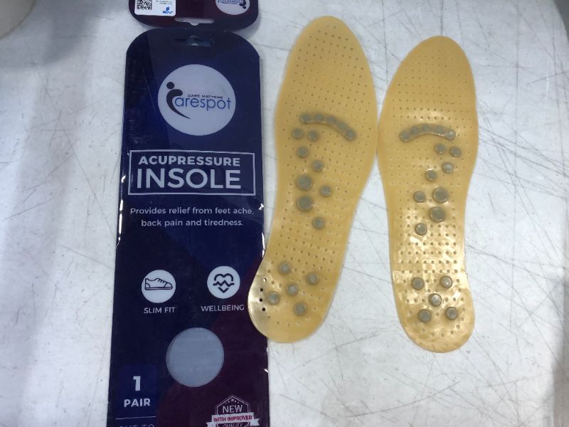 Photo 1 of acupressure insole provides relief from feet ache back pain and tiredness 