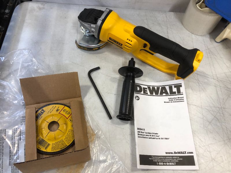 Photo 4 of Dewalt DCG412B 20V MAX* Lithium Ion 4-1/2” grinder