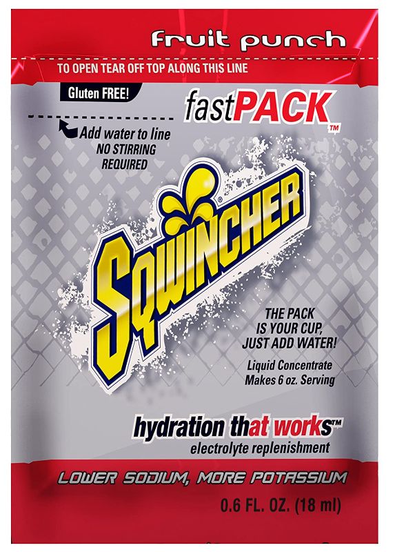 Photo 1 of Sqwincher 015305-FP Fast Pack Liquid Concentrate Packet 50.06oz packs