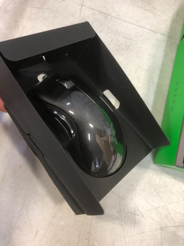 Photo 5 of Razer DeathAdder V2 Gaming Mouse: 20K DPI Optical Sensor - 2nd Gen Faster Optical Switch - Chroma RGB Lighting - 8 Programmable Buttons - Rubberized Side Grips - Ergonomic Design - Classic Black
