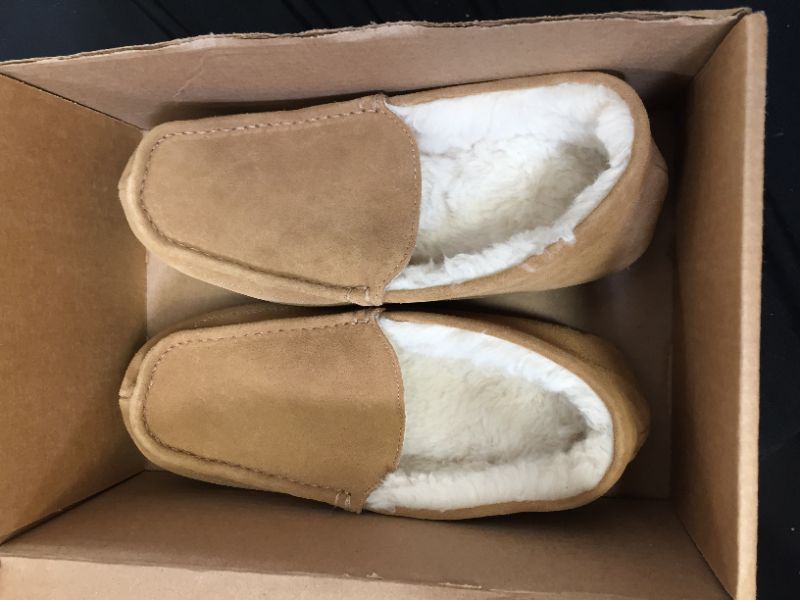 Photo 1 of SIZE 10 MENS SLIPPERS LIGHT BROWN 