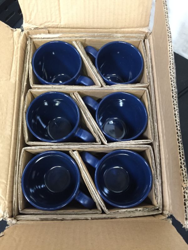 Photo 1 of 6 PACK OF BLUE MUGS 