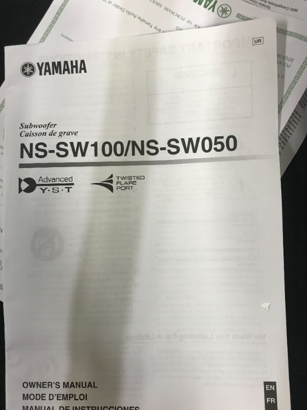Photo 1 of Yamaha 10" 100W Powered Subwoofer - Black (NS-SW100BL)