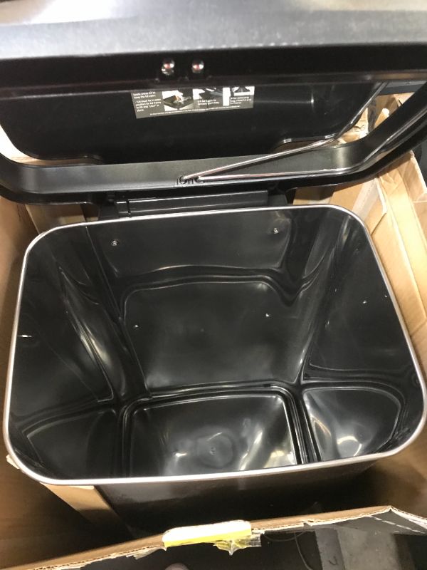 Photo 1 of Glad 20g Stainless Steel Sensor Trash Can with Clorox Odor Protection Lid | Fits Kitchen Pro 20 Gallon Waste Bags