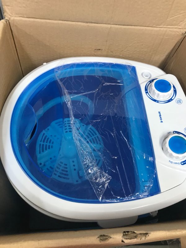 Photo 5 of  Portable Single Tub Washer And Dryer- The Laundry Alternative- Mini Washing Machine- Travel Washing Machine- Small Washing Machine with Spin Cycle Basket and Drain Hose