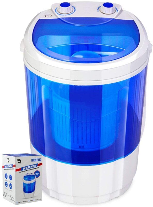 Photo 1 of  Portable Single Tub Washer And Dryer- The Laundry Alternative- Mini Washing Machine- Travel Washing Machine- Small Washing Machine with Spin Cycle Basket and Drain Hose